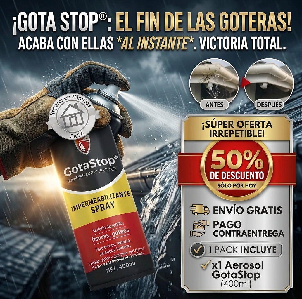 GotaStop™ | Spray Sellador Impermeabilizante
